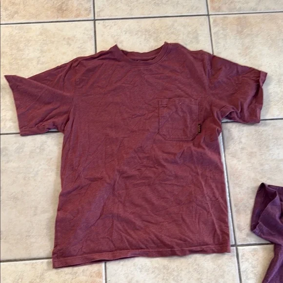 Red Short Sleeve Crew Neck Tee - Picture 3 of 5